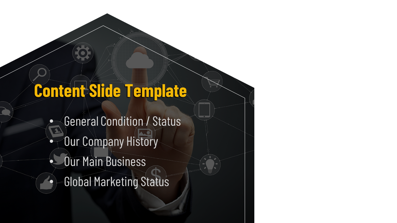 Creative Content Slide Template Presentation Design